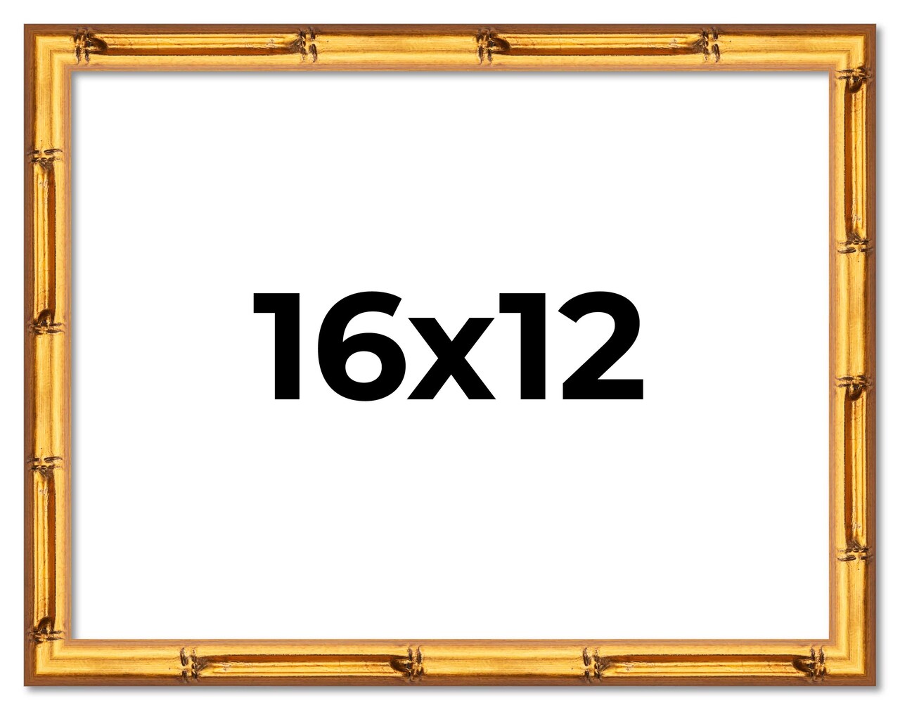 16x12 Bamboo Picture Frame with UV-Resistant Acrylic & Acid Free Backing, Available in 4 Finishes - Brown, Black, Gold, and Natural